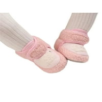 Colisha Baby Boys Girls Plish gležnja za čizme za snijeg Prvi hodalice Crib cipele Walk Comfort Zimska bootie obloge cipela janjetina ružičasta 5c