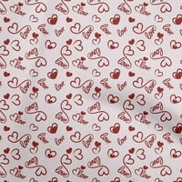 Onuone svilena tabby maroon tkanina valentina voli srčane haljine materijal tkanina za ispis tkanina sa dvorištem širom