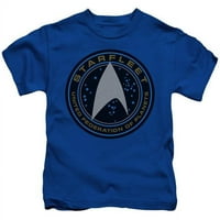 Trevco Star Trek Beyon & Starfleet Patch majica kratkih rukava, majica, kraljevska plava - velika 7