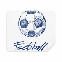 Jednostavan crtani fudbal plavi uzorak čišćenje krpe za čišćenje zaslona od antilop