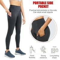 Ženske visoke struke joga hlače džepne teretane Fitness Sports Capri gamaše vježbanje