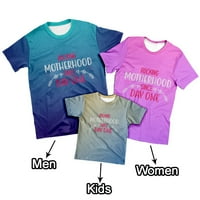 Majčin dan Djevojke Crewneck majice kratkih rukava, košulja posade i vrhovi plus veličine muškarci