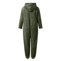 Jumpsuits za žene Ležerne prilike za žene sa dugim rukavima Pajamas casual zimska topla Rompe Sleep