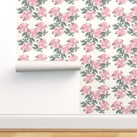 Pozadina komercijalnog razreda 27FT 2FT - Sweet Peony White Cottage Garden Cvjetni Peonies Pink Botanička