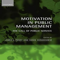 Prednamjenska motivacija u javnom upravljanju: poziv javnog servisa, tvrdog pokrivača Perry, James L