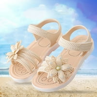 Fattazi Dječje sandale meke ravne cipele modne udobne luk mekane dna lagane baby princeze sandale