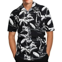 Zermoge majice za muškarce Plus veličine Majica Havajska majica za kratku rukavu
