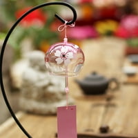 Staklo zvona vjetra Japanski stil vjetrove, jednostavna i prekrasna etiketa Pendnat Chemes With Bells