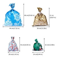 Božićne bombonske torbe Torbe za liječenje Candy Goodies Plastična prvenstvena torba za poklon