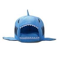 Talus udoban špiljski dizajn Kennel Shark oblik mačji pas meko gnijezdo za svakodnevni život plavi xxs