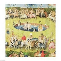 Vrt zemaljskih radosti luksuznog, centralnog panela Triptih, detalj c. Poster Print Hieronymus Bosch