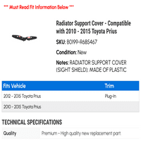 Poklopac za podršku radijatoru - kompatibilan sa - Toyota Prius 2014