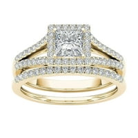 Jiyugala prstenovi za muškarce Par prstenovi pozlaćeni otvor Zircon prsten klasični nakit