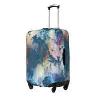 Poliesterski elastični poklopac za prtljag, plavi apstraktni akvaret putni kofer za prašinu za prah za kofer