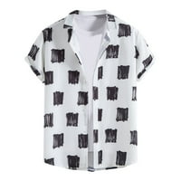 STAMZOD BLACK THIRTS za muškarce Casual majica Havajska majica s kratkim rukavima majica