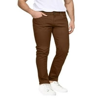 Metoda Muške mršave Jeans Stretch Slim Fit Classic Basic Solid casual obojene pantalone u boji