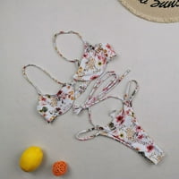 Hesxuno kupaći kostim žena bikini Žene Ljetni modni zavoj čvrsti tenk seksi dvodijelni kupaći kostimi