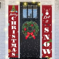 Madison Božić, Novogodišnja zabava Proslava vrata Viseći božićni baner, neka snijeg veseli božićni baner
