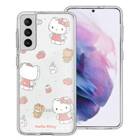 Galaxy S Case Sanrio Cute Bistri Clear Soft Jelly Cover - Block Hello Kitty