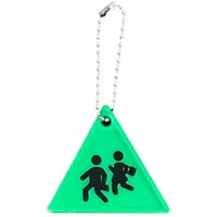 Privjesak za ključeve ruksaka Sport Reflection Childrov trokut tag za torbe Dječji kolica za invalidska kolica zelena