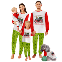 Porodica koja se podudara sa božićnim pidžamama set za spavanje za spavanje Božićni bivol plastirani prugasti otisnuta baby-djeca-odrasli-kućni ljubimci Vrh i hlače BodySuits odjeća pidžama set