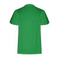 Ženski bluze V-izrez Love TURT THIRTS za žene Clearence $ zelena 12