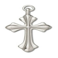Sterling Silver 30 Unise bo lančani Christian Radiating Cross Privjesak ogrlica
