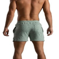 Niveer plaže kratke hlače za muškarce Izvlačenje struka Hot Hlače Solidne boje teretane Sportske hlače
