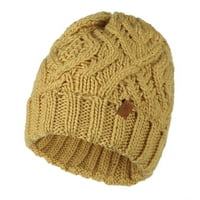 Vanjska zimska odrasla neutralna drži tople kape od pletenog vunenog šešira