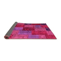Ahgly Company Zatvoreni pravokutnik patchwork ružičasti prijelazni prostirke, 7 '9 '
