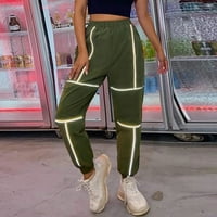Ženske hlače Otišana obuća za muškarce Modne ženske reflektirajuće zračne hlače povremene sportske pantalone Teretne hlače zelene s