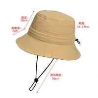 Ženski rupa za sunčanje sunčani šešir na otvorenom ribarski šešir, kaki