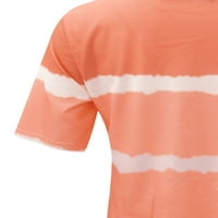 Bomotoo ženski vrhovi tipki Dizajn majica kravata Tie Tee Bohemian pulover plaža majica narančasta m