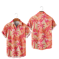 Pink Flamingos Boys majica Hawaii Style Beach Casual Tops Tees Thirt Dječja ljetna odjeća Dječja odjeća za muškarce, D-100