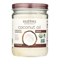 Nutriva kokosovo ulje - organska - superfood - djevica - nerafinirana - OZ - Slučaj 6