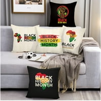 Jastučna futrola Mashaouyo Mjesec Black History MA Backing Jastuk Početna stranica Sofa naslovni jastuk