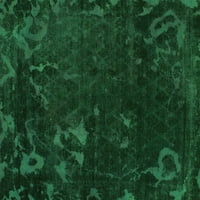 Ahgly Company Zatvoreni pravokutnik perzijski zeleni boemski prostirke, 7 '9 '