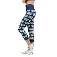 Ženske hlače Trendy za joge cvjetne šarene gamaše obrezane tiskane pantalone za ispisu po mjeri pilates