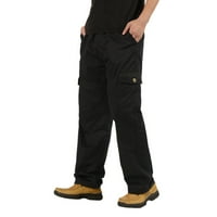 Wozhidaoke teretni pantalone za muškarce muške modne casual labavi pamučni plus veličine džep čipke