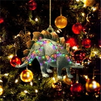 DIY Slatki crtani dinosaur za ukrašavanje božićnog stabla Car Redview Zrcala privjesak za obrtna kolekcija