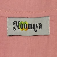 Moomaya ženska košulja dugih rukava Duljina koljena