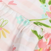 Leesechin Girls haljine proljeće proljeće jesenska beba s dugim rukavima cvjetna pamučna haljina