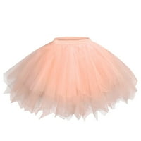 Floleo ženska haljina popust za ljetnu mrežicu Tulle suknja Princess elastična suknja za odrasle kratka