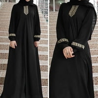 Žene plus veličine Ispis Abaya Jilbab muslimanski maxi haljina casual kaftan duga haljina