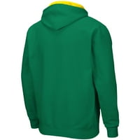 Muški Colosseum Green Oregon Ducks Big & visok puni zip hoodie