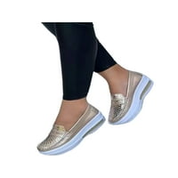 RotoSW ženske cipele za hodanje klizanje na stanovima klinasto za cipele za cipele bez natezanja na