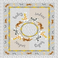 Mozaic safari pamučna ploča tkanina
