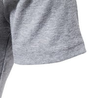 Lenago Muške polo majice Ležerne prilike plus veličina modna tanka ovratnik od karata Solid boja kratki
