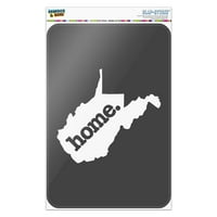 West Virginia WV Početna stranica Solid tamno siva siva zvanično licencirani kućni poslovni uredski znak