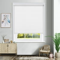 Keego Nema bušenja za bušenje za kućne prozore Blinds Blackout Privatnost Prilagodljiva boja i veličina Bijela 58 W 60 H